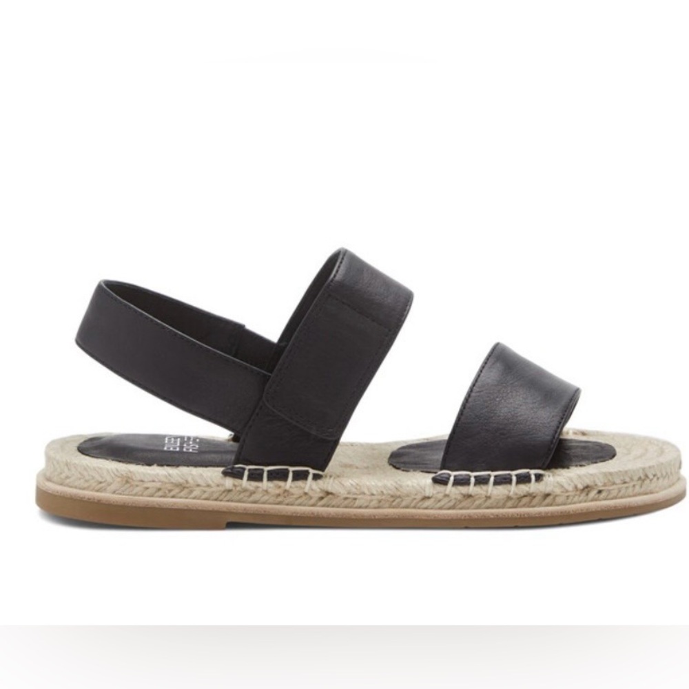 🆕 Women’s Eileen Fisher Max Washed Leather Espadrille Sandal. Size 10. NIB
